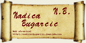 Nadica Bugarčić vizit kartica